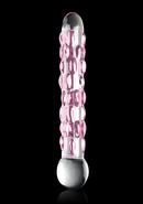 Icicles No. 7 Glass Dildo 7in - Clear/purple