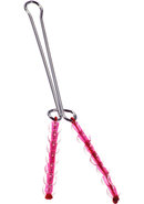 Me You Us Squeeze And Please Beaded Body Clip - Pink/silver