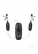 Nipple Play Vibrating Nipple Clamps With Remote - Black